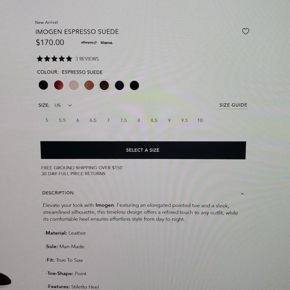 Tony Bianco Imogen Espresso Suede Size 6 - Picture 2 of 4